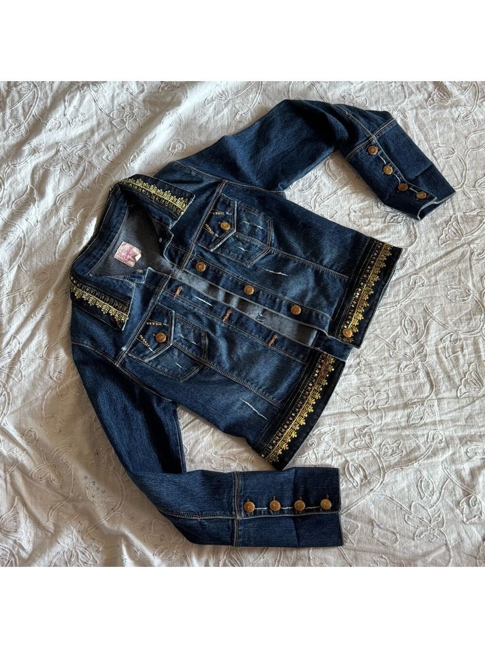 Candie’s Embellished Denim Jacket – Women’s Medium